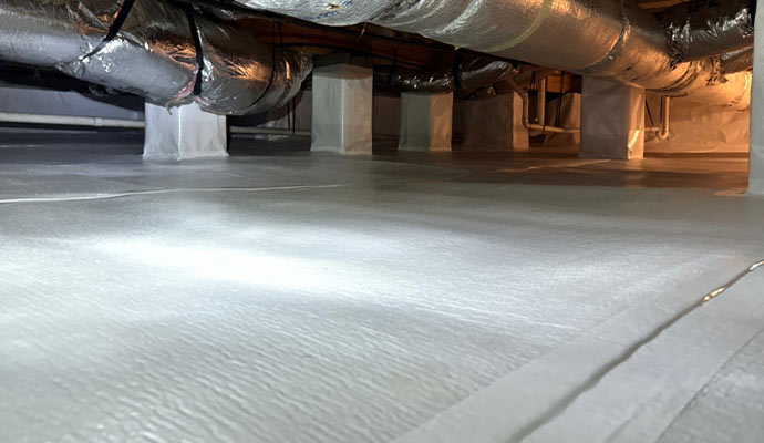 A clean crawl space