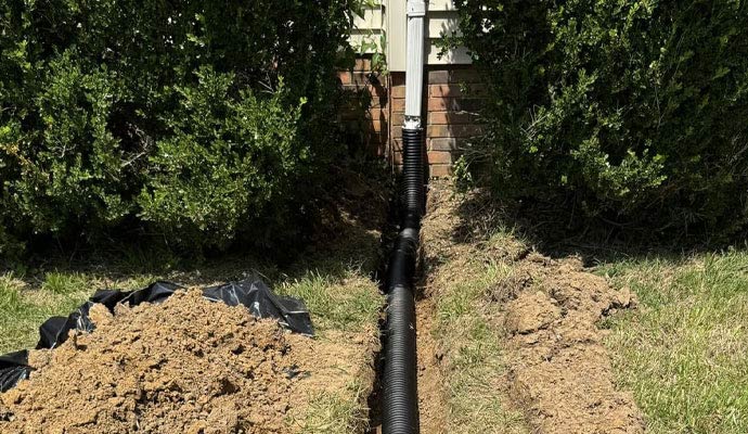 Downspout Extension Installation in Nashville and Murfreesboro