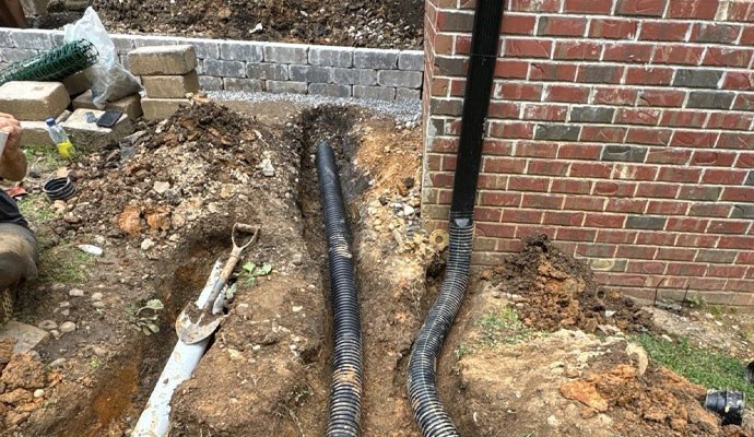 French drain installation service