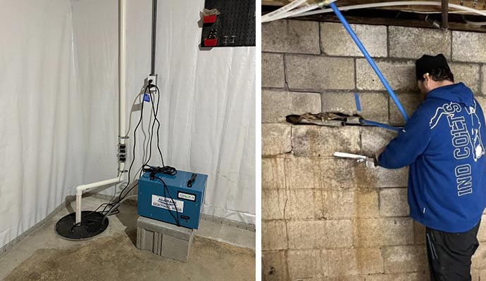 Crawl space encapsulation and foundation repair
