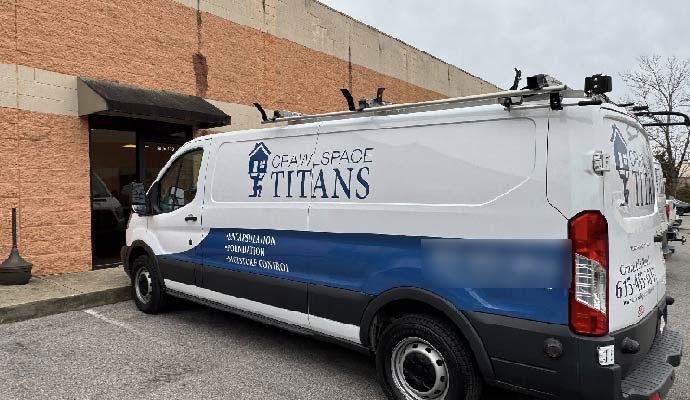 Crawlspace Titans service van