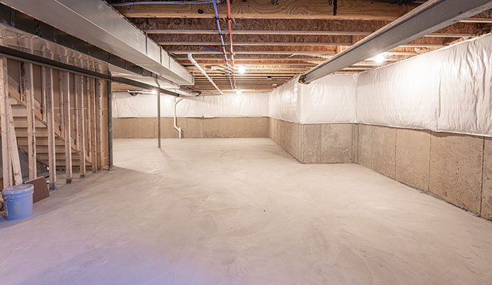 Vapor Barrier System for Wall & Floor Moisture Protection