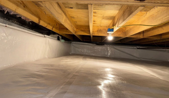 Energy efficient crawl space encapsulation in Nashville