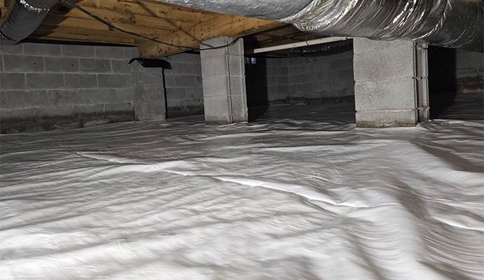 Vapor Barrier Installation for Crawl Space in Nashville