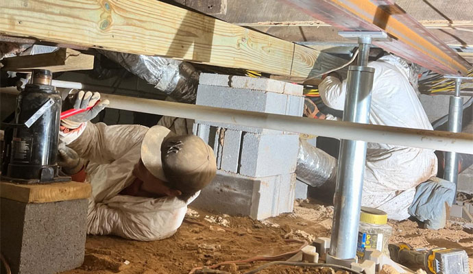 Push Pier Installation