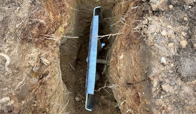 Foundation wall anchor installation