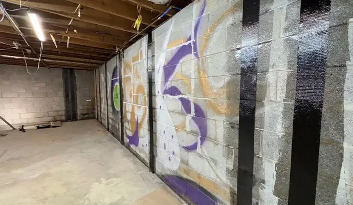 Foundation wall stabilization