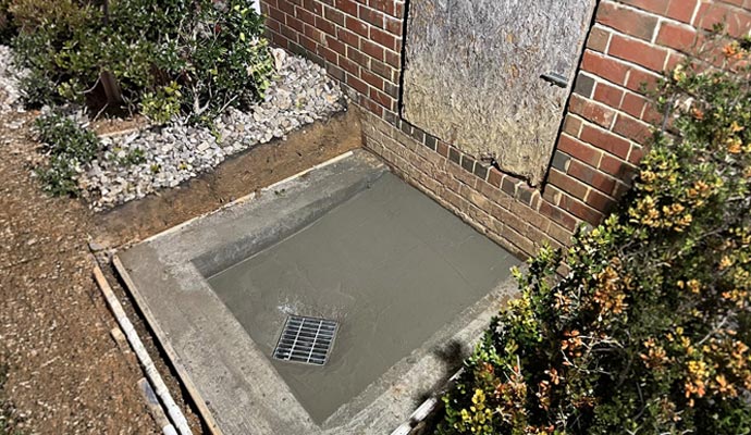 Install access well