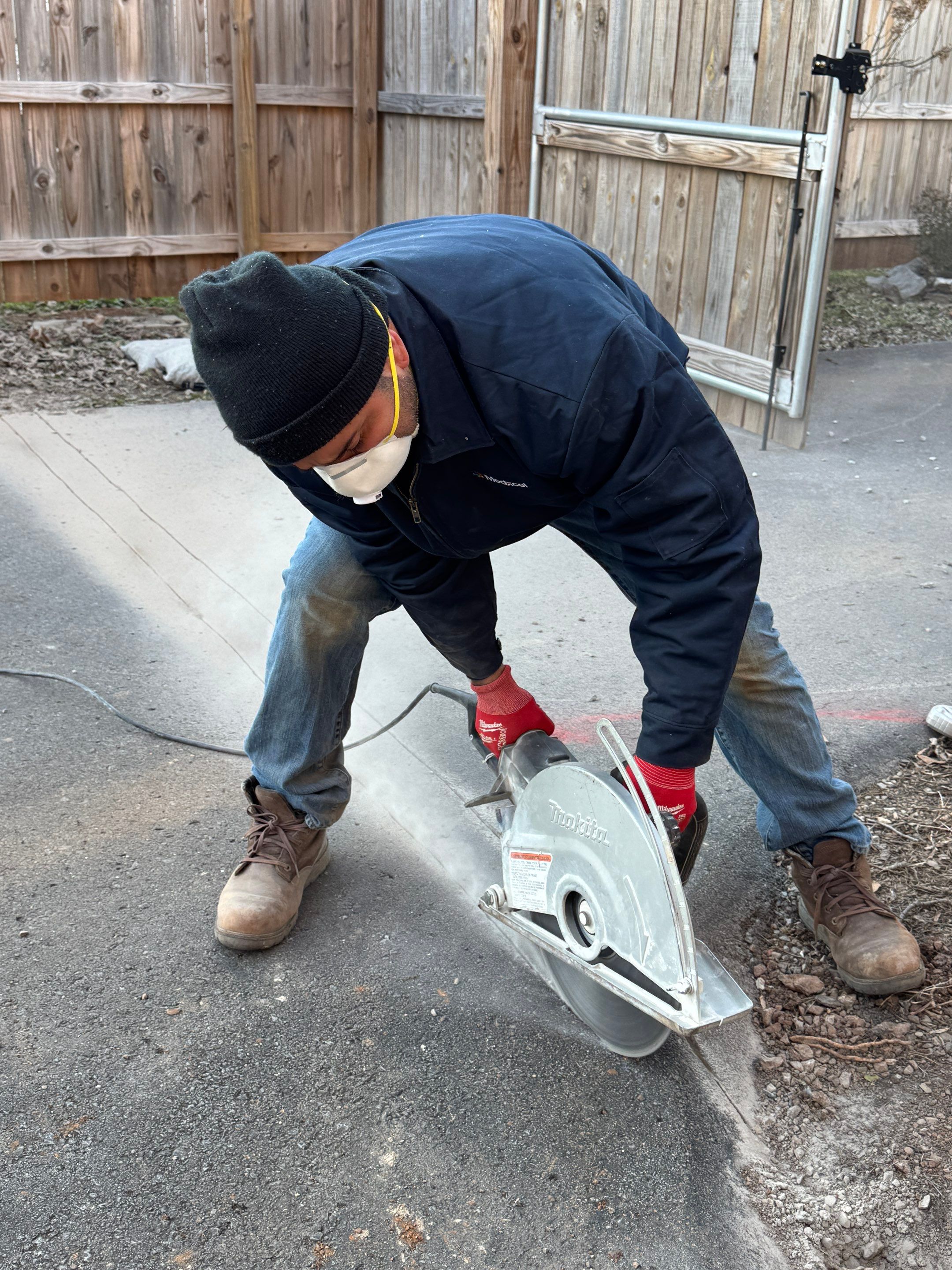 Trench Drain Cut In