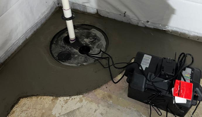 Professional sump pump battery backup services